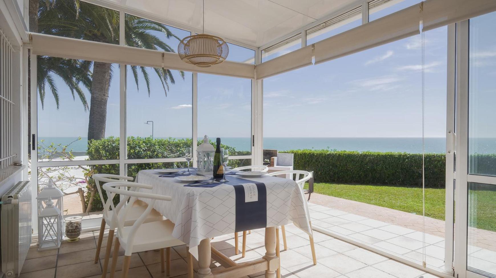 Casa Vesalia A 1A Linea De Mar Con Aa Y Wi-Fi. Villa Vinarós Екстериор снимка